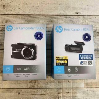 ドライブレコーダー hp f880x +RC3u 前後 フロントリア2カメラ(車内アクセサリ)