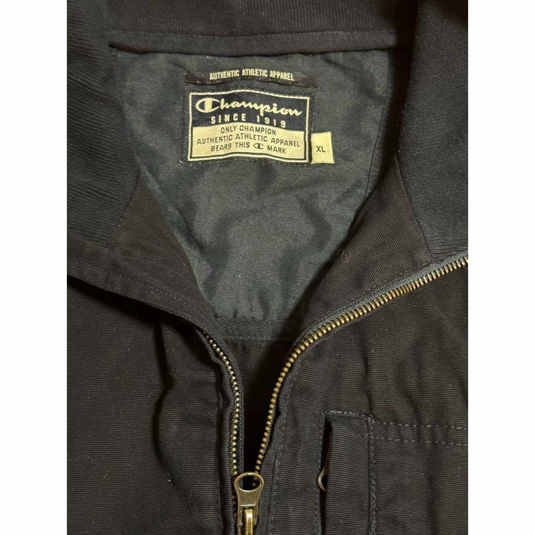 Champion(チャンピオン)のチャンピオン無地ブルゾンXL濃ネイビー【美品】 メンズのジャケット/アウター(ブルゾン)の商品写真