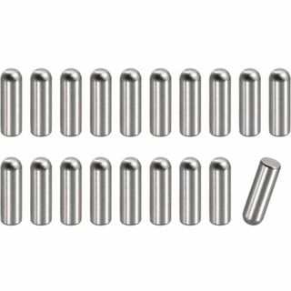 uxcell ダウエルピン ラウンドヘッドダボピン 6 x 15 mm シルバー(その他)