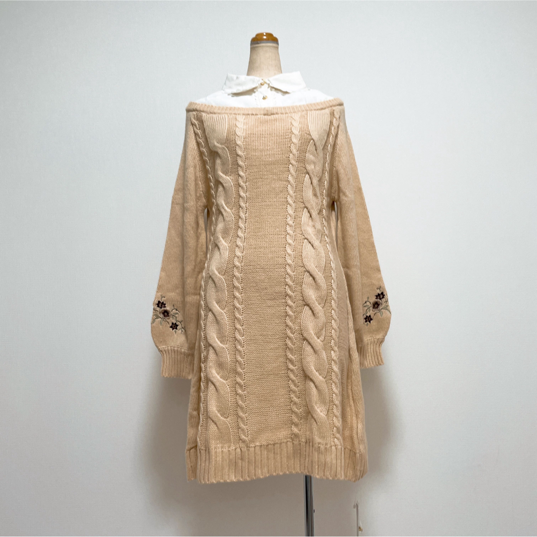 axes femme - 【新品タグ付】axes femme 刺繍入シャツレイヤード axes femme - 【新品タグ付】axes femme 刺繍入シャツレイヤード