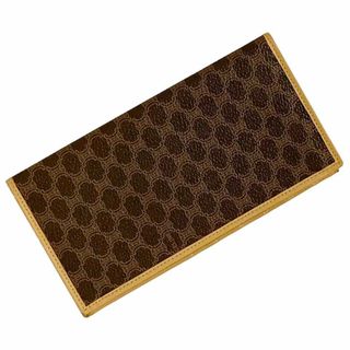 CELINE - セリーヌ 二つ折り 長財布 ブラウン ベージュ マカダム CELINE - セリーヌ 二つ折り 長財布 ブラウン ベージュ マカダム