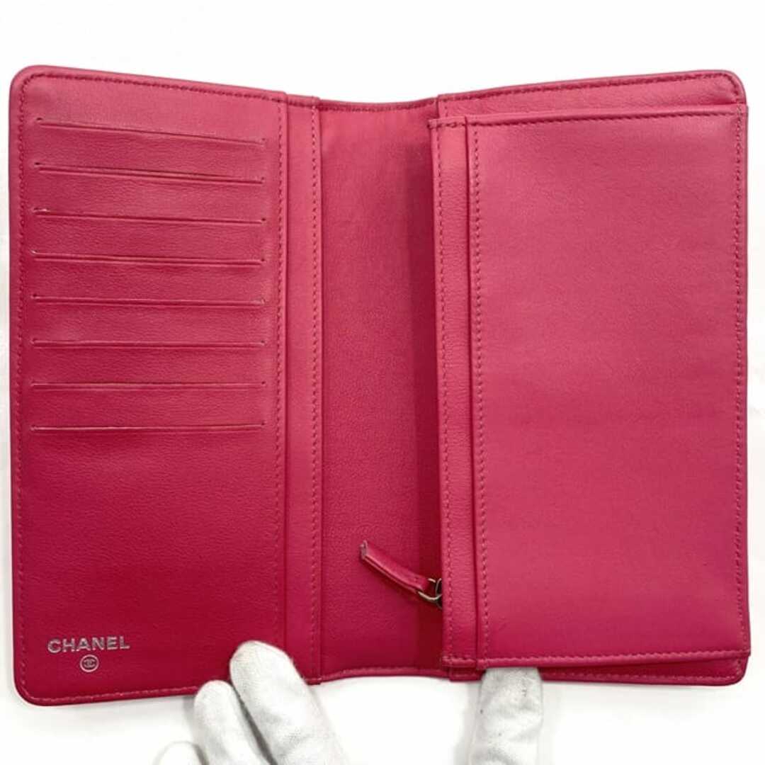 シャネル 二つ折り 長財布 f-21674 ピンク メイクアップライン シャネル 二つ折り 長財布 f-21674 ピンク メイクアップライン