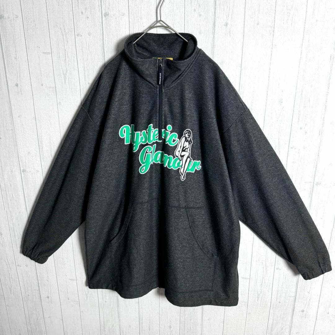 HYSTERIC GLAMOUR - 【入手困難モデル☆ヒスガールロゴ】ヒステリックグラマー ハーフジップスウェットの通販 by p｜ ヒステリックグラマーならラクマ