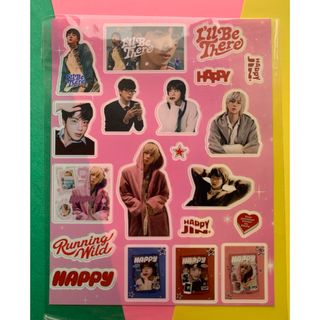 ボウダンショウネンダン(防弾少年団(BTS))のBTS bts 防弾少年団　HAPPY ステッカー　ソクジン　ジン　JIN(アイドルグッズ)