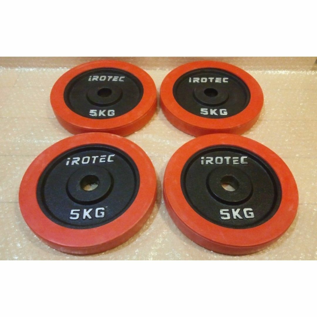 iROTEC アイロテック ダンベル ラバー 度重なっ 5kg×4=20kg 28mm ② iROTEC アイロテック ダンベル ラバー 度重なっ 5kg×4=20kg 28mm ②