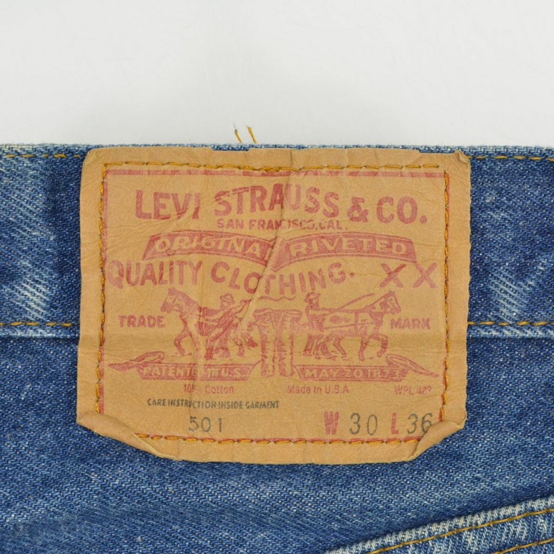 Levi's - 【LEVIS】80s USA製 501 内股シングルデニムパンツの Levi's - 【LEVIS】80s USA製 501 内股シングルデニムパンツの