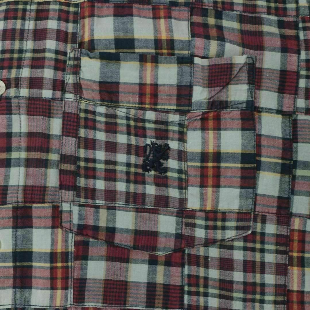 STUSSY - 【希少】old stussy 90s パッチワーク チェック 半袖 STUSSY - 【希少】old stussy 90s パッチワーク チェック 半袖