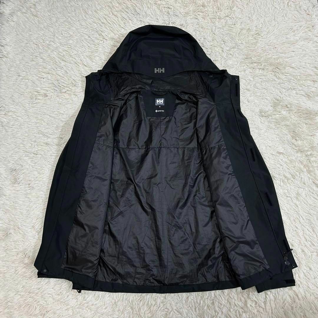 極美品】HELLY HANSEN × GORE-TEX マウンテンパーカー 黒 極美品】HELLY HANSEN × GORE-TEX マウンテンパーカー 黒