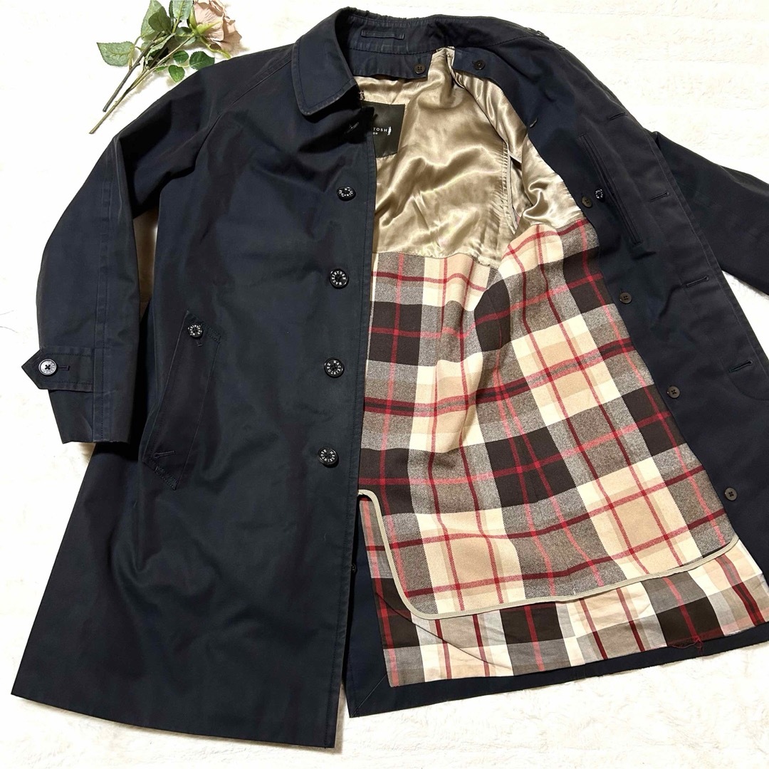 MACKINTOSH LONDON チェック柄ライナー付き ステンカラーコート MACKINTOSH LONDON チェック柄ライナー付き ステンカラーコート