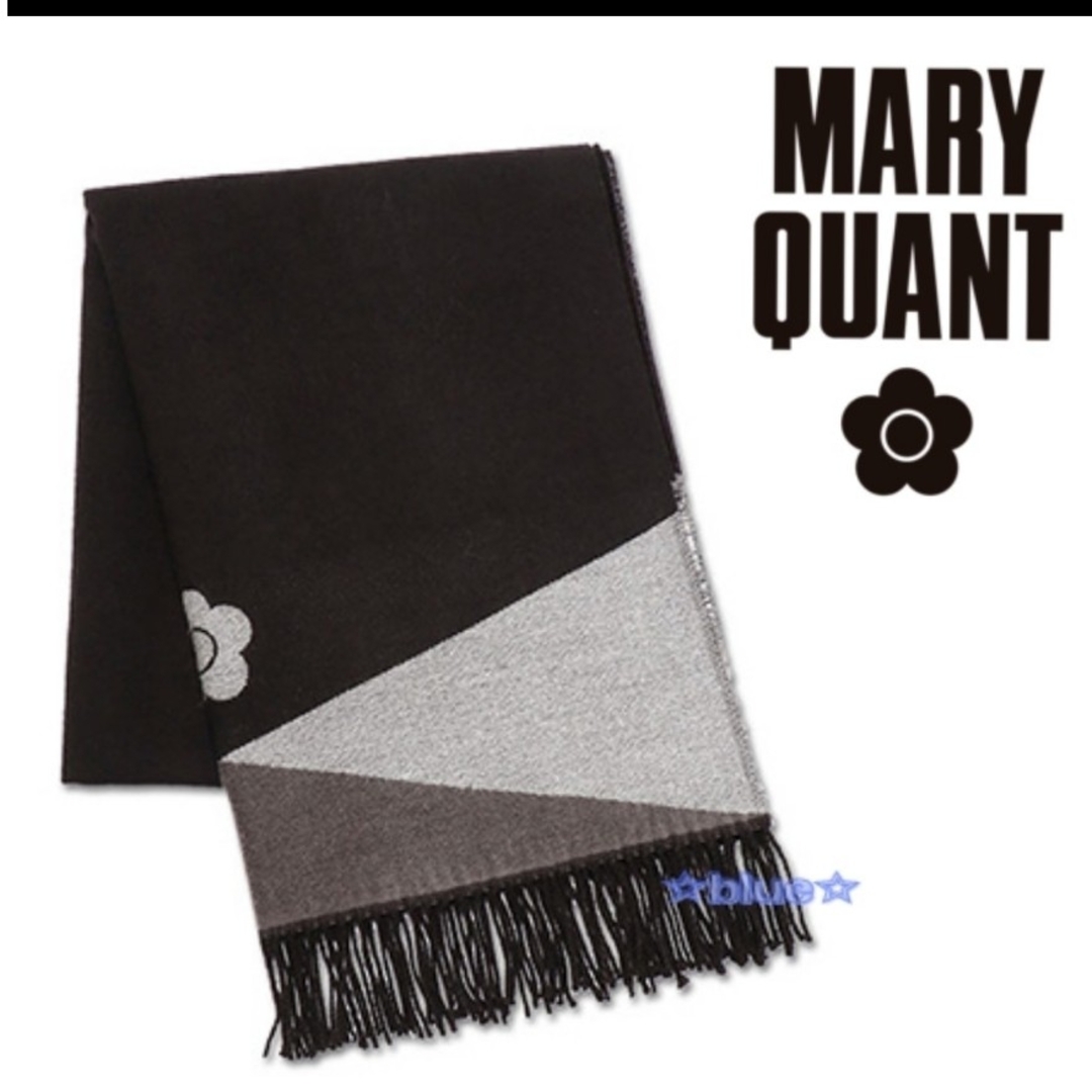 MARY QUANT - マリークワント ストール 黒 マフラーの通販 by MARY QUANT - マリークワント ストール 黒 マフラーの通販 by