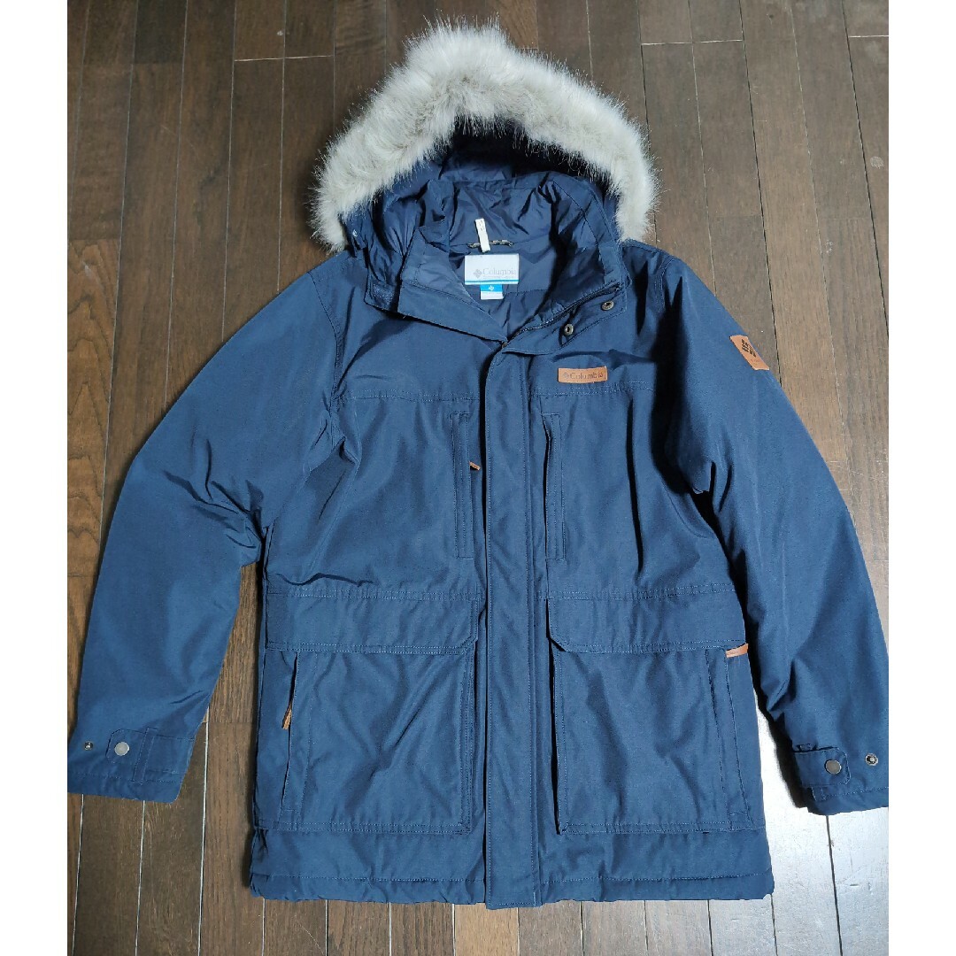 Columbia コロンビア ダウンジャケット Lサイズ ブルー ブラック Columbia コロンビア ダウンジャケット Lサイズ ブルー ブラック