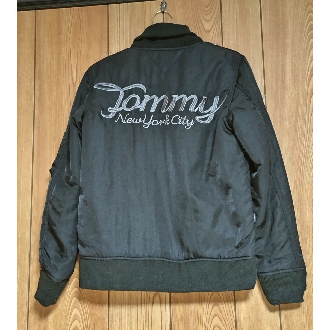 TOMMY HILFIGER(トミーヒルフィガー)の美品❣ TOMMY HILFIGER ナイロン ライダースジャケット レディースのジャケット/アウター(ナイロンジャケット)の商品写真