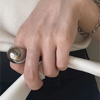 アンスリード(UN3D.)のRound ball ring silver No.1124(リング(指輪))
