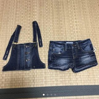 イングファースト(INGNI First)のINGNI First サロペット デニム ショートパンツ ショーパン 110(パンツ/スパッツ)