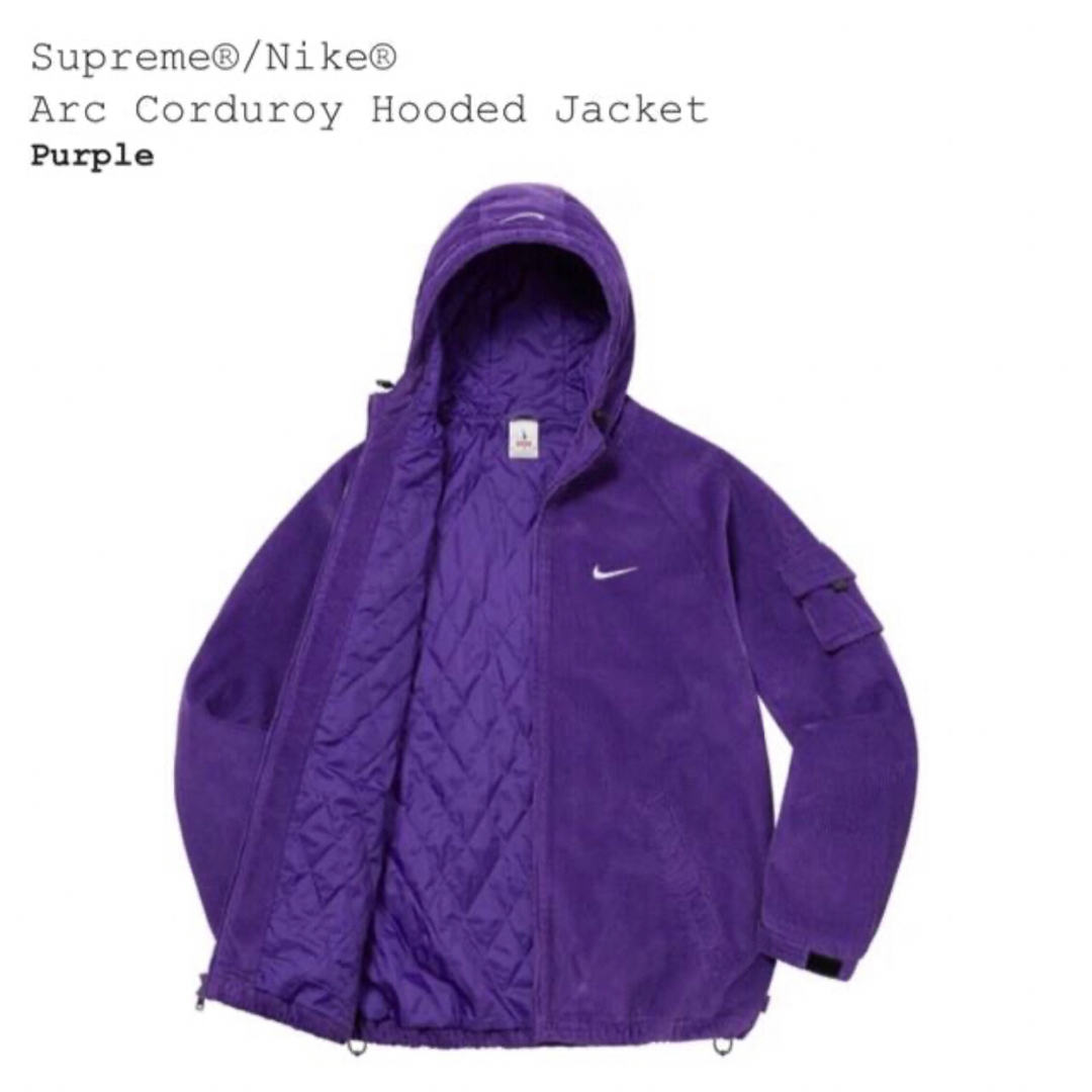 Supreme - 【紫XL】Supreme / Nike Arc Corduroy Hooded の通販 Supreme - 【紫XL】Supreme / Nike Arc Corduroy Hooded の通販