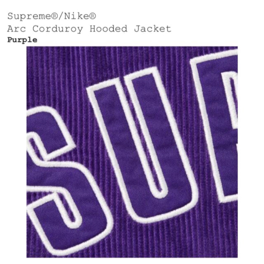 Supreme - 【紫XL】Supreme / Nike Arc Corduroy Hooded の通販 Supreme - 【紫XL】Supreme / Nike Arc Corduroy Hooded の通販