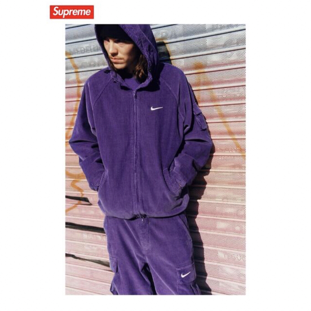 Supreme - 【紫XL】Supreme / Nike Arc Corduroy Hooded の通販 Supreme - 【紫XL】Supreme / Nike Arc Corduroy Hooded の通販