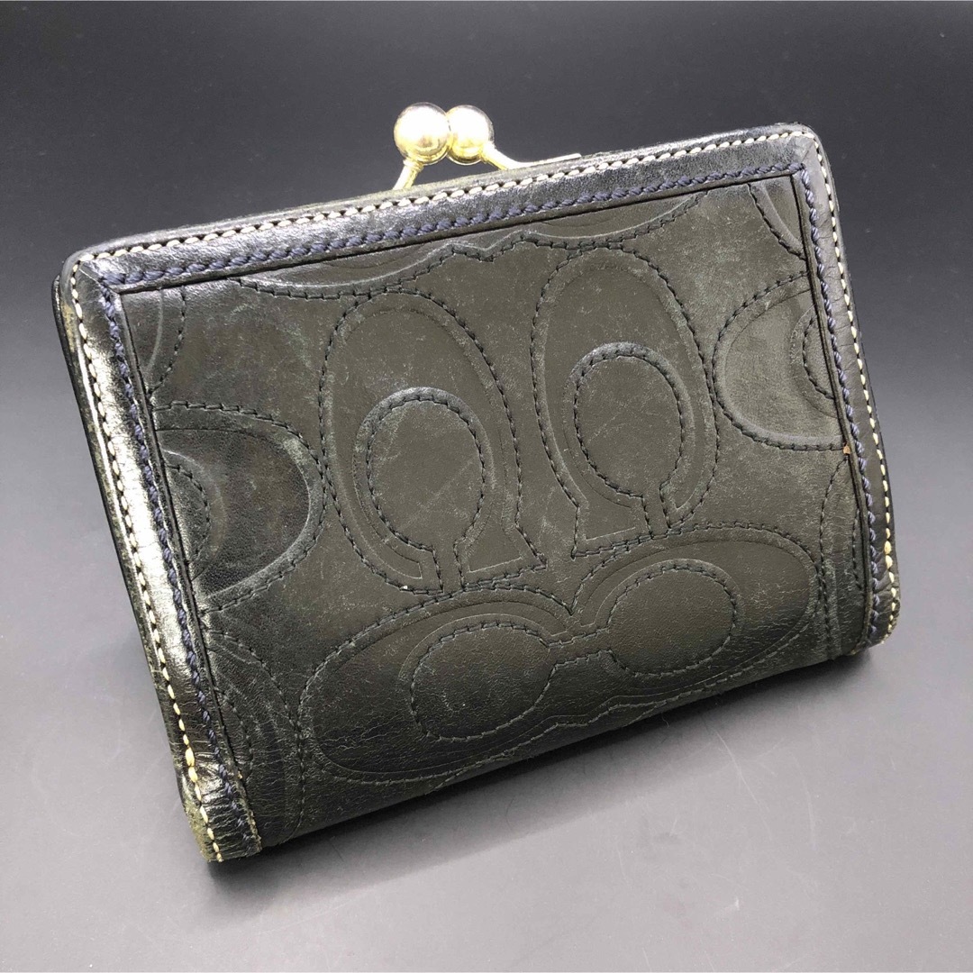 COACH - 即決 COACH コーチ 二つ折り財布 がま口 ブラックの通販 COACH - 即決 COACH コーチ 二つ折り財布 がま口 ブラックの通販