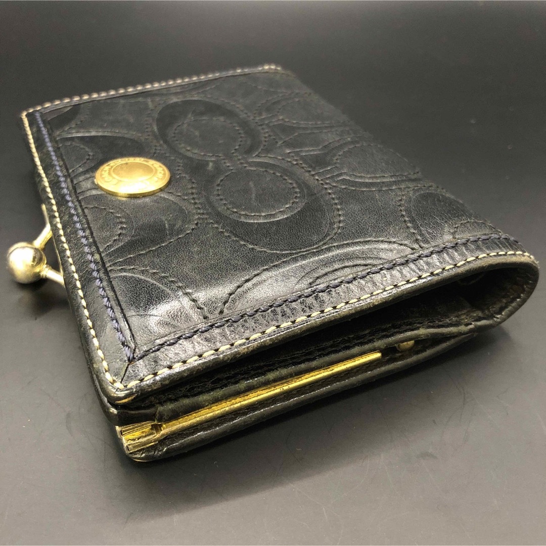 COACH - 即決 COACH コーチ 二つ折り財布 がま口 ブラックの通販 COACH - 即決 COACH コーチ 二つ折り財布 がま口 ブラックの通販
