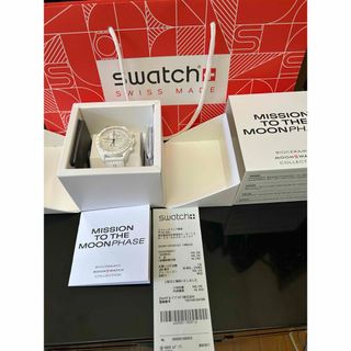スウォッチ(swatch)のOMEGA MOONSWATCH ホワイト スヌーピー付き(腕時計(アナログ))