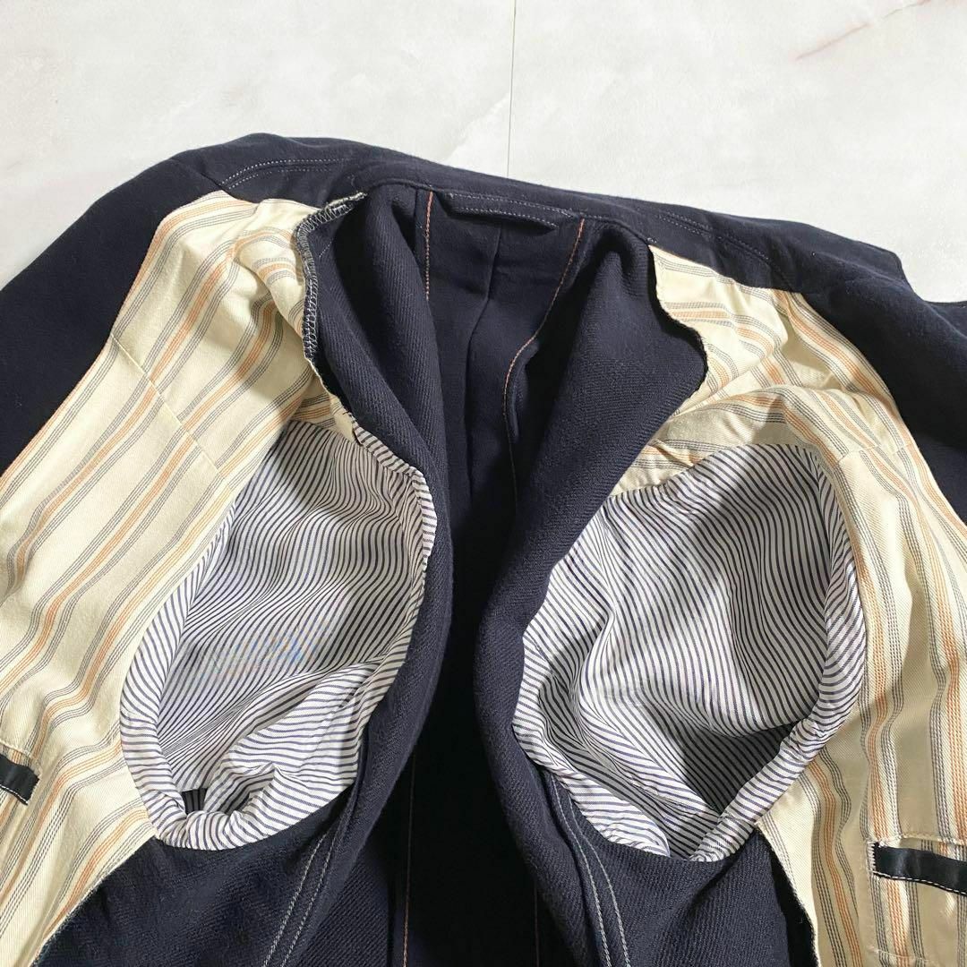 B14912 美品 45R コットンモクロディのダブルジャケット+ベスト B14912 美品 45R コットンモクロディのダブルジャケット+ベスト