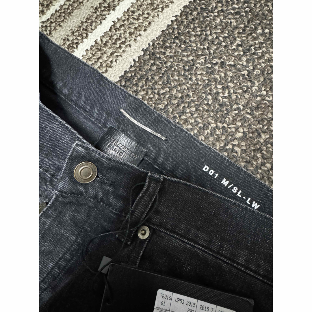 SAINT LAURENT - 新品未使用 サンローランデニム28 ブラックの SAINT LAURENT - 新品未使用 サンローランデニム28 ブラックの