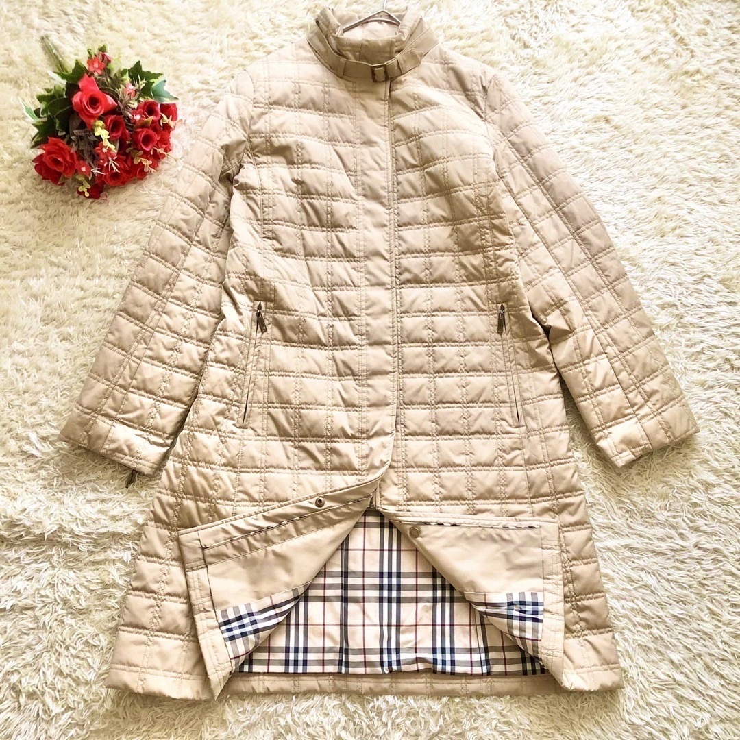 BURBERRY LONDON♪キルティングコート ノバチェック ブランドロゴ BURBERRY LONDON♪キルティングコート ノバチェック ブランドロゴ