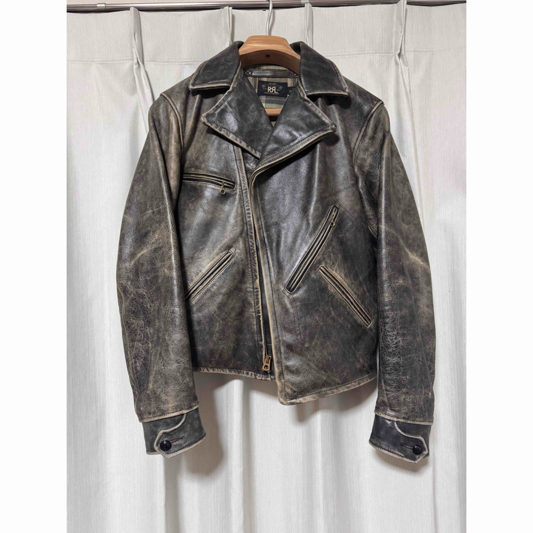 RRL ダブルアールエル ダブルレザーライダースジャケット レザー RRL ダブルアールエル ダブルレザーライダースジャケット レザー