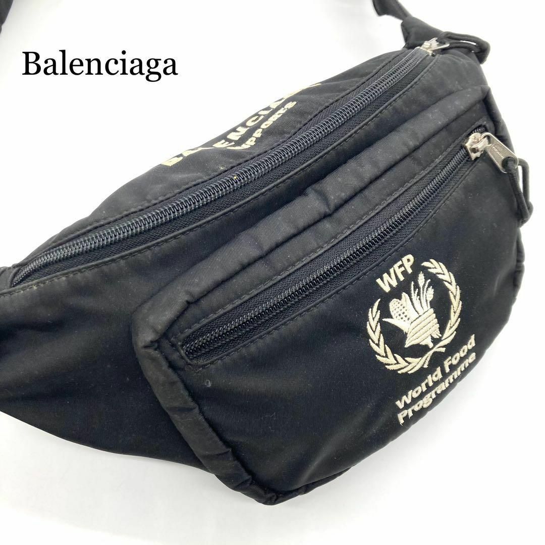 Balenciaga スポーツ ウエストポーチ ボディバッグ ブラック WFP Balenciaga スポーツ ウエストポーチ ボディバッグ ブラック WFP