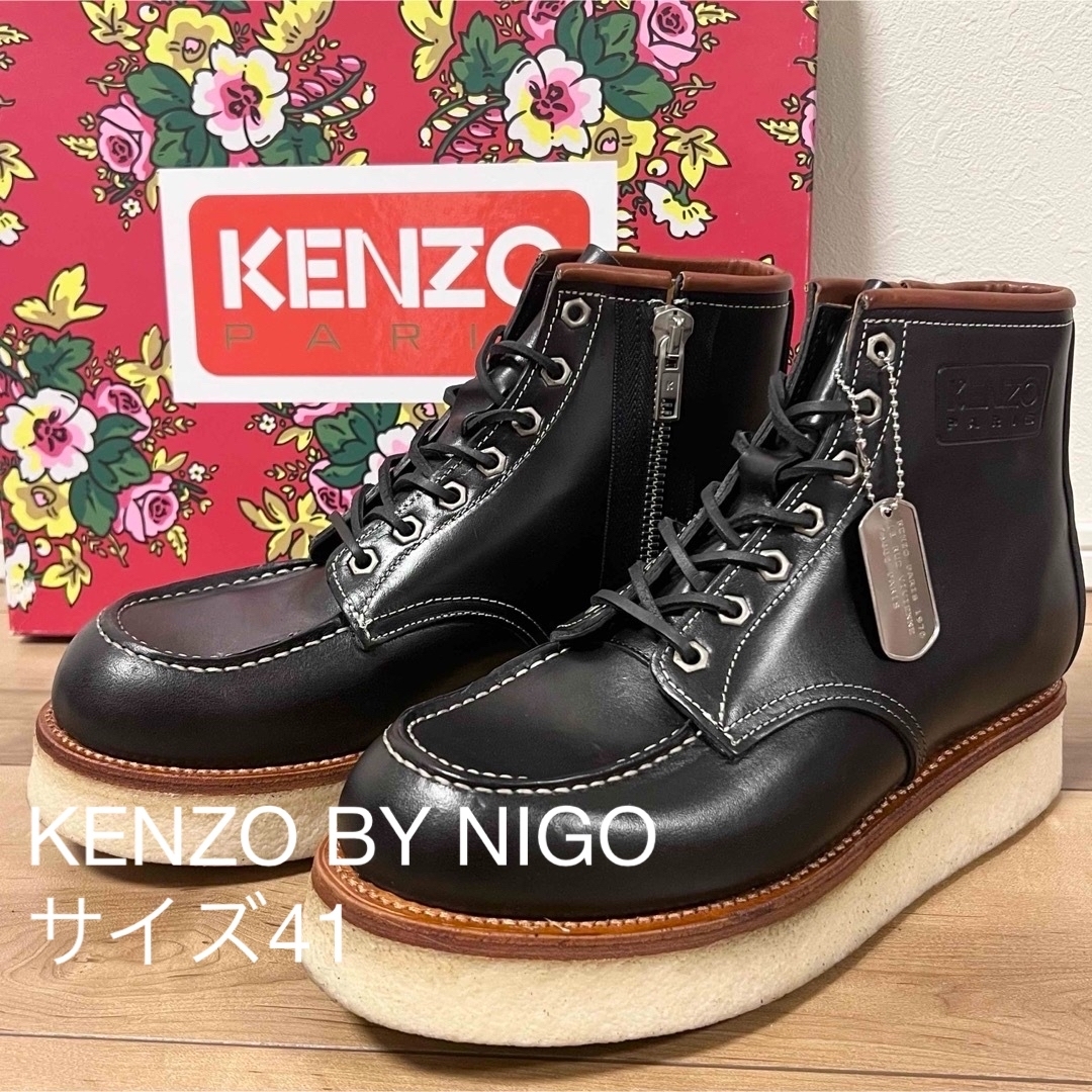 新品・定価の75%オフ】 KENZO PARIS BOOTS サイズ41 新品・定価の75%オフ】 KENZO PARIS BOOTS サイズ41