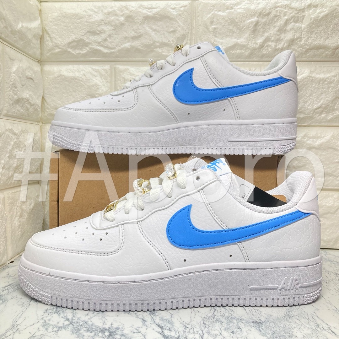 NIKE - NIKE ナイキ AIR FORCE 1 エアフォース1 ブルー パール NIKE - NIKE ナイキ AIR FORCE 1 エアフォース1 ブルー パール