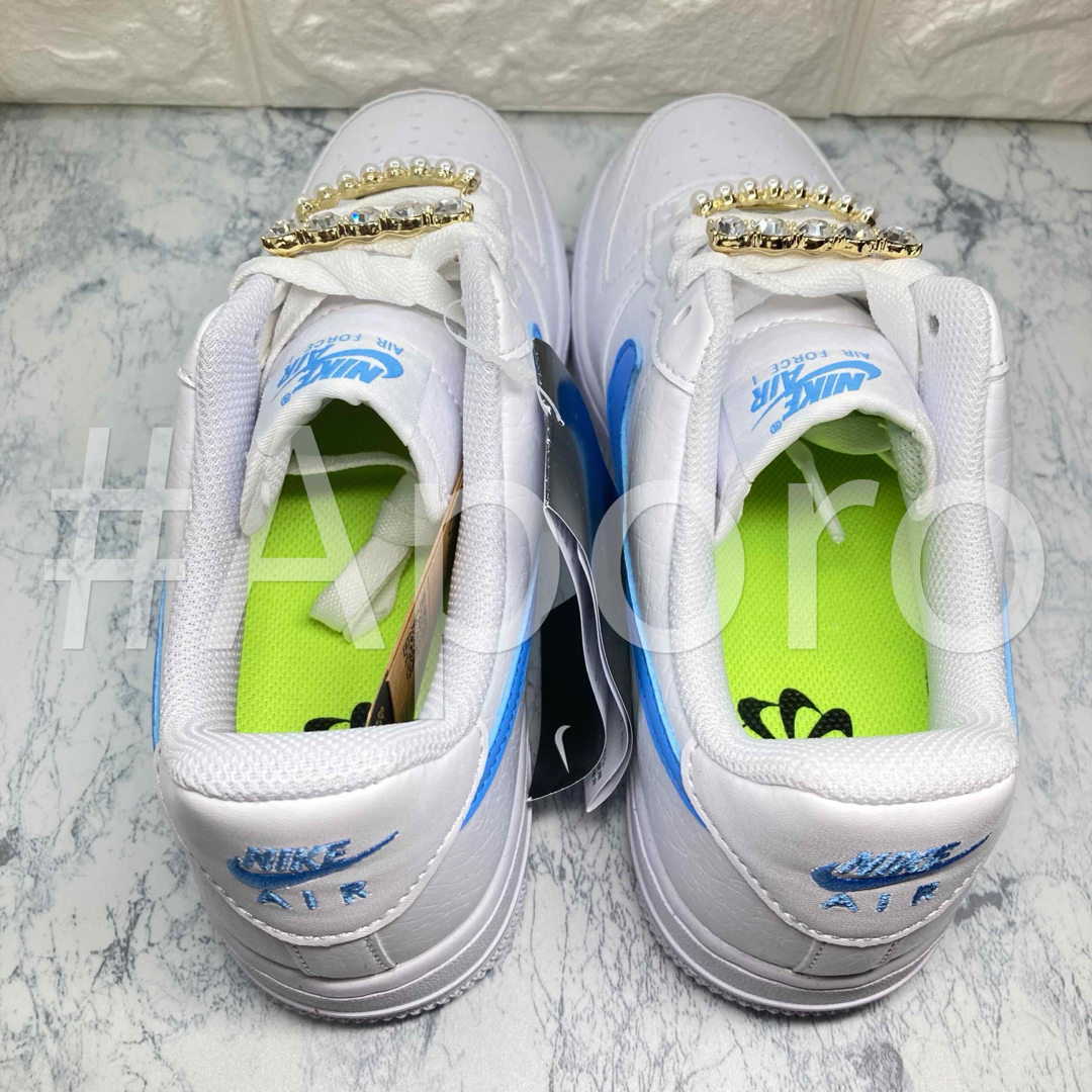NIKE - NIKE ナイキ AIR FORCE 1 エアフォース1 ブルー パール NIKE - NIKE ナイキ AIR FORCE 1 エアフォース1 ブルー パール