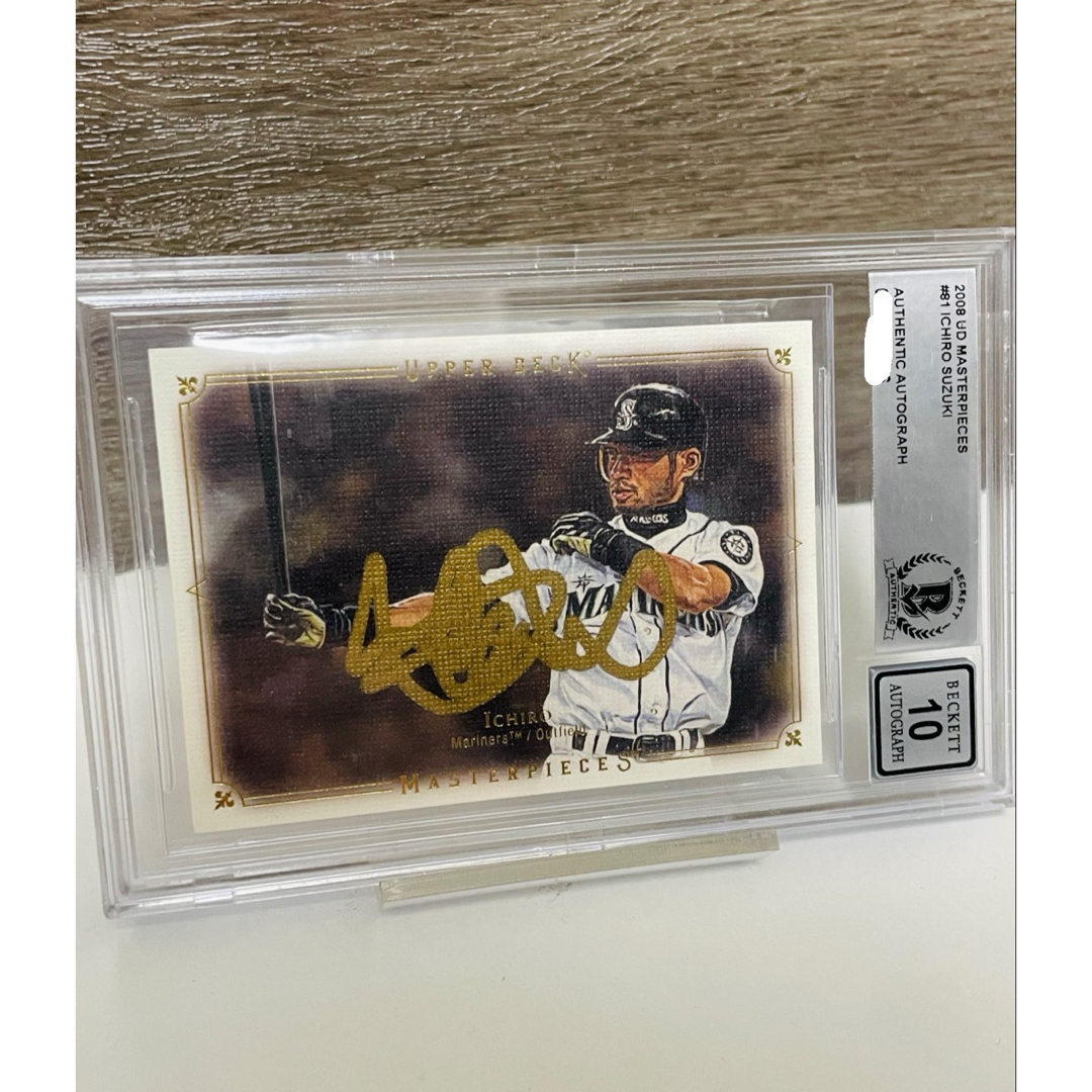 鑑定済】2008 Upper Deck イチロー 直筆 直書き サイン 鑑定済】2008 Upper Deck イチロー 直筆 直書き サイン