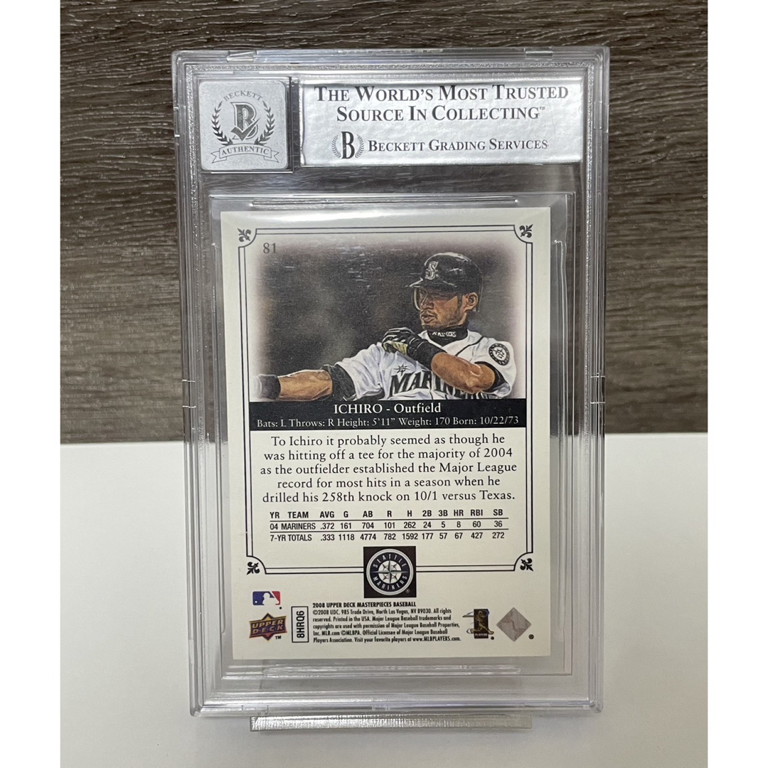鑑定済】2008 Upper Deck イチロー 直筆 直書き サイン 鑑定済】2008 Upper Deck イチロー 直筆 直書き サイン