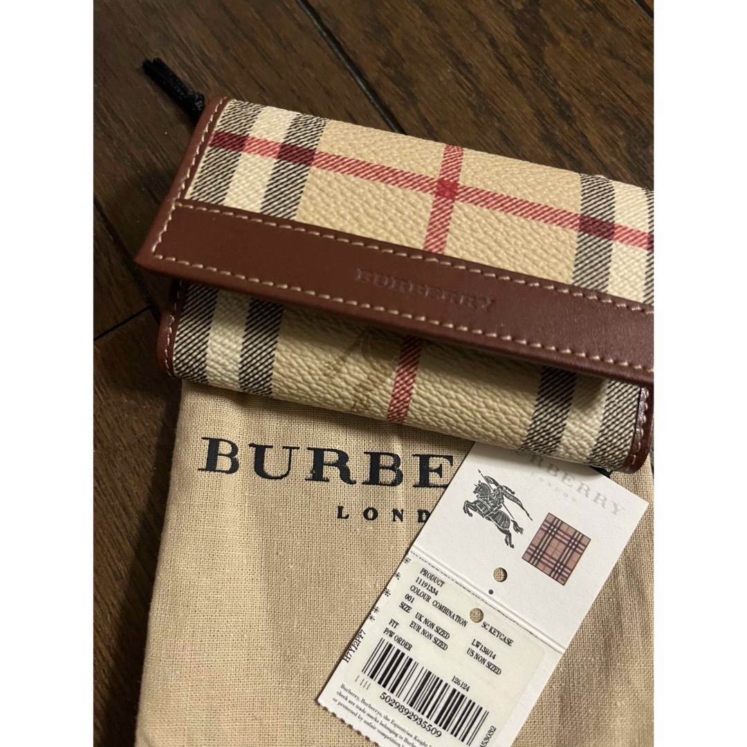 BURBERRY - 新品未使用 タグ有り 保存袋付き バーバリー 6連 BURBERRY - 新品未使用 タグ有り 保存袋付き バーバリー 6連