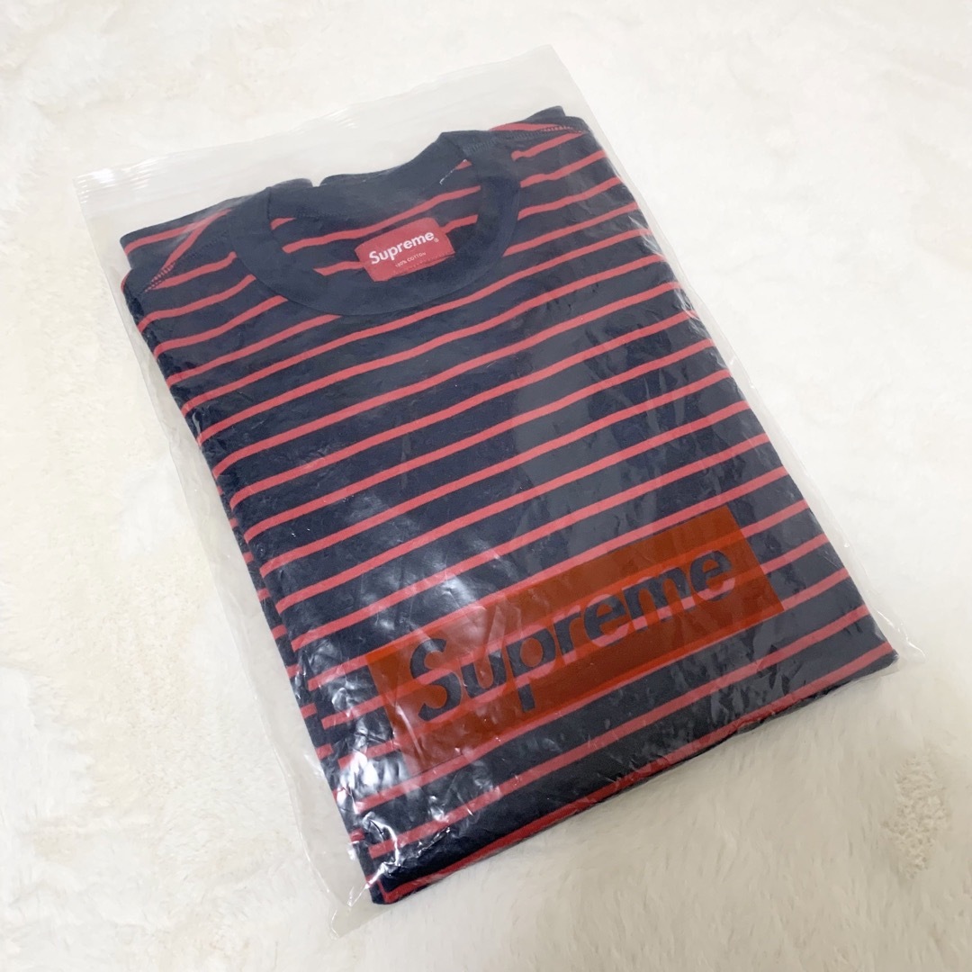 Supreme - 希少 Supreme ボーダー ロングスリーブ Tシャツ ロンT Supreme - 希少 Supreme ボーダー ロングスリーブ Tシャツ ロンT