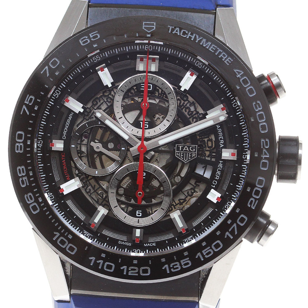 TAG Heuer - 訳あり タグホイヤー TAG HEUER CAR2A1Z.FT6051 カレラ キャリバーホイヤー01 クロノグラフ デイト 自動巻き メンズ 箱・保証書付き_844468