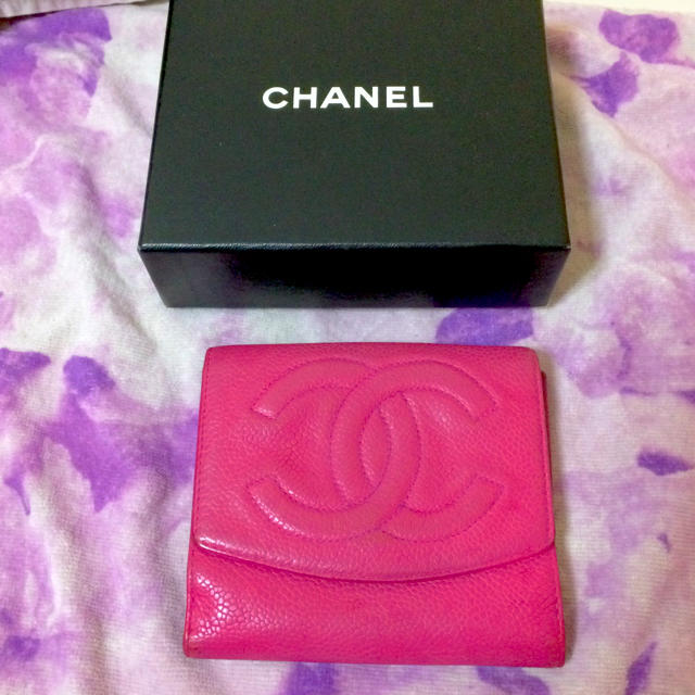 CHANEL(シャネル)のシャネル キャビアスキン 財布 ピンク レディースのファッション小物(財布)の商品写真