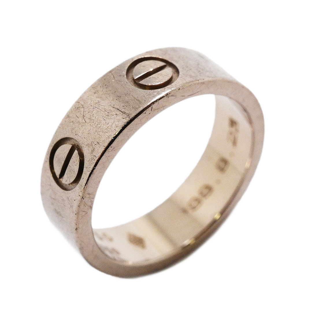 Cartier - 【4jsb1110】カルティエ リング ラブ K18WG ホワイトゴールド ＃50【中古】レディース