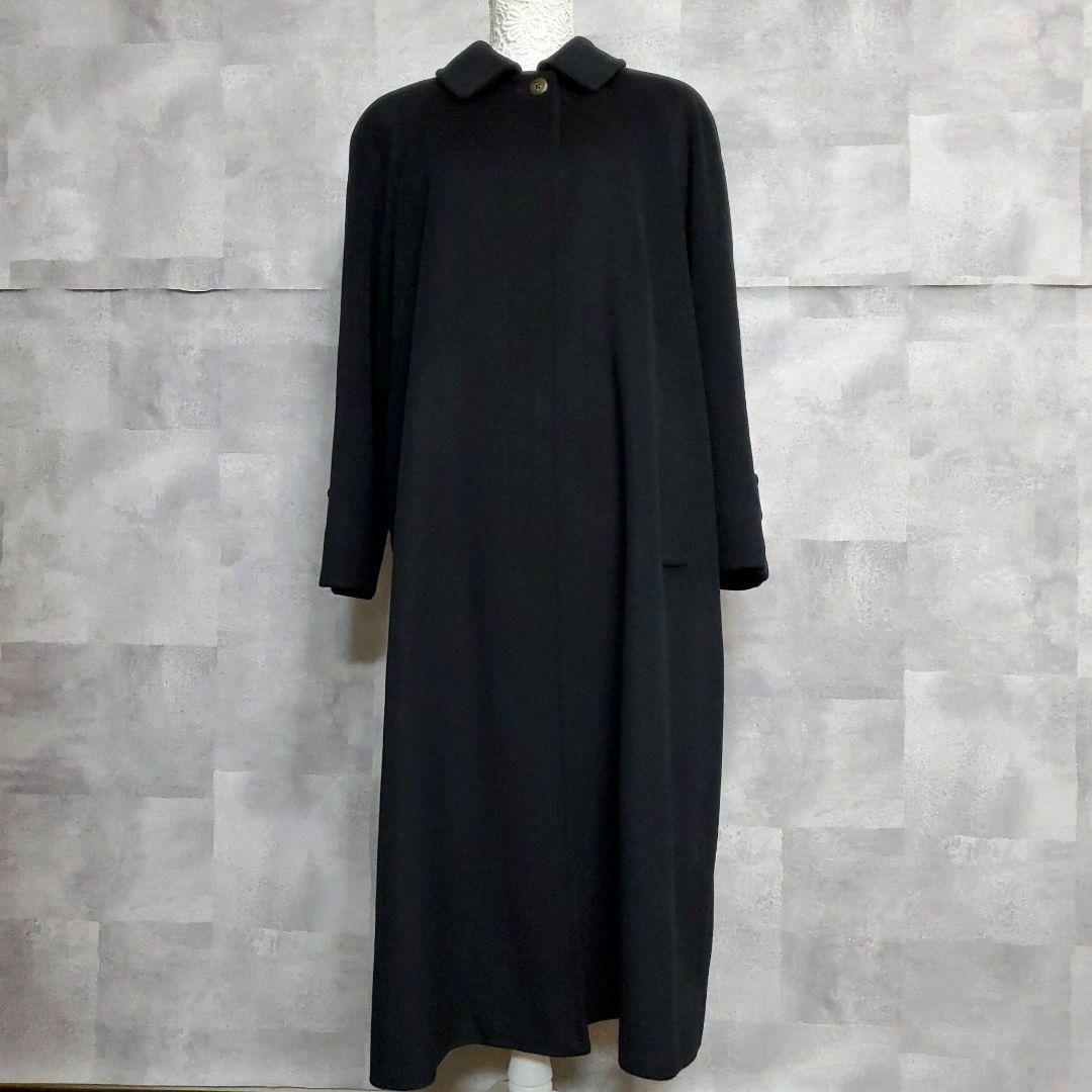 BURBERRY - 極美品 2XL バーバリー カシミヤ100 ロングコート 黒 BURBERRY - 極美品 2XL バーバリー カシミヤ100 ロングコート 黒