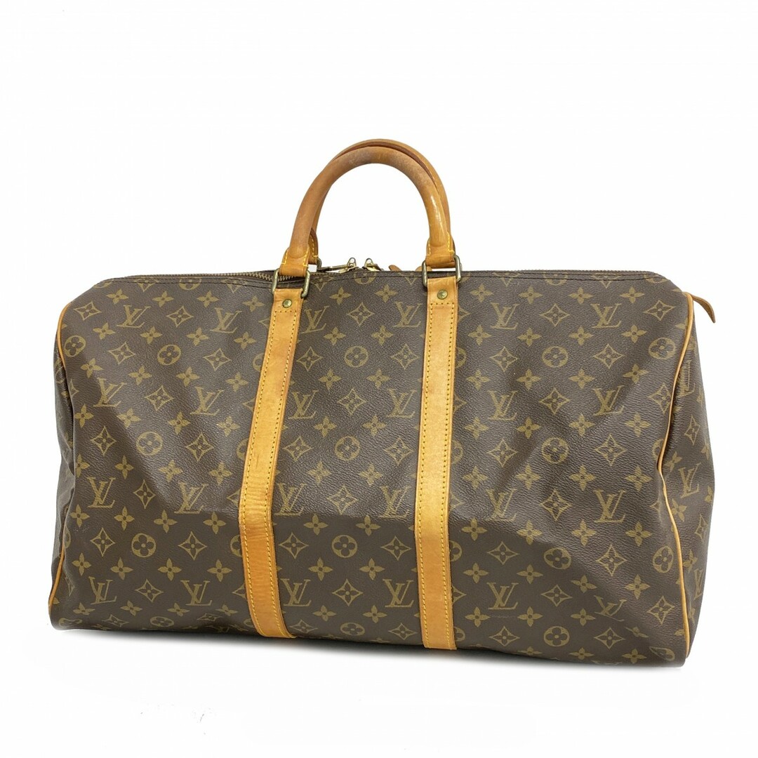 LOUIS VUITTON - 【4td4072】ルイヴィトン ボストンバッグ モノグラム キーポル50 M41426 ブラウン【中古】メンズ レディース ユニセックス