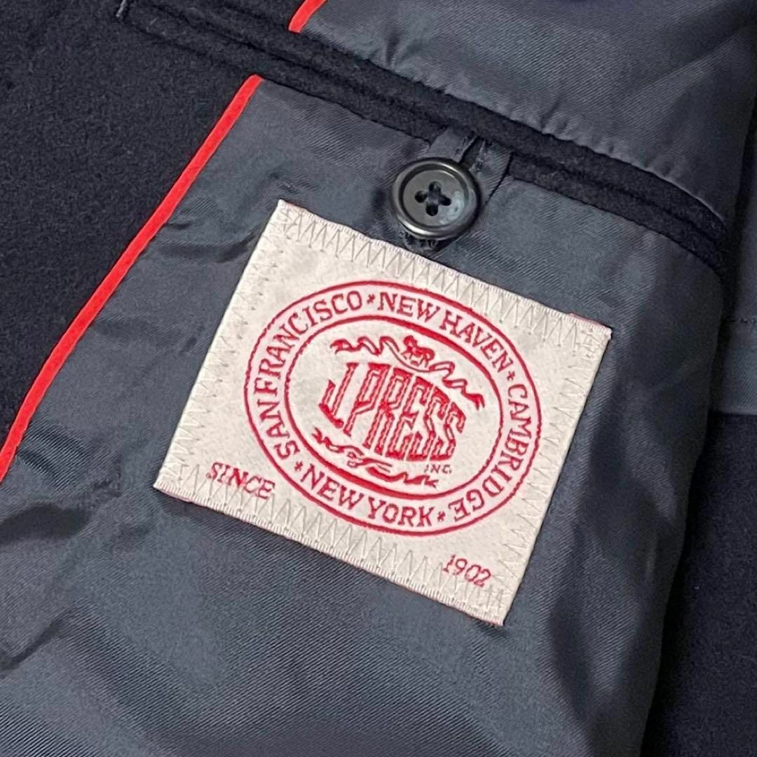 専用最高級 Jプレス 3つ釦段返りフランネルウール紺ブレザー 金 専用最高級 Jプレス 3つ釦段返りフランネルウール紺ブレザー 金