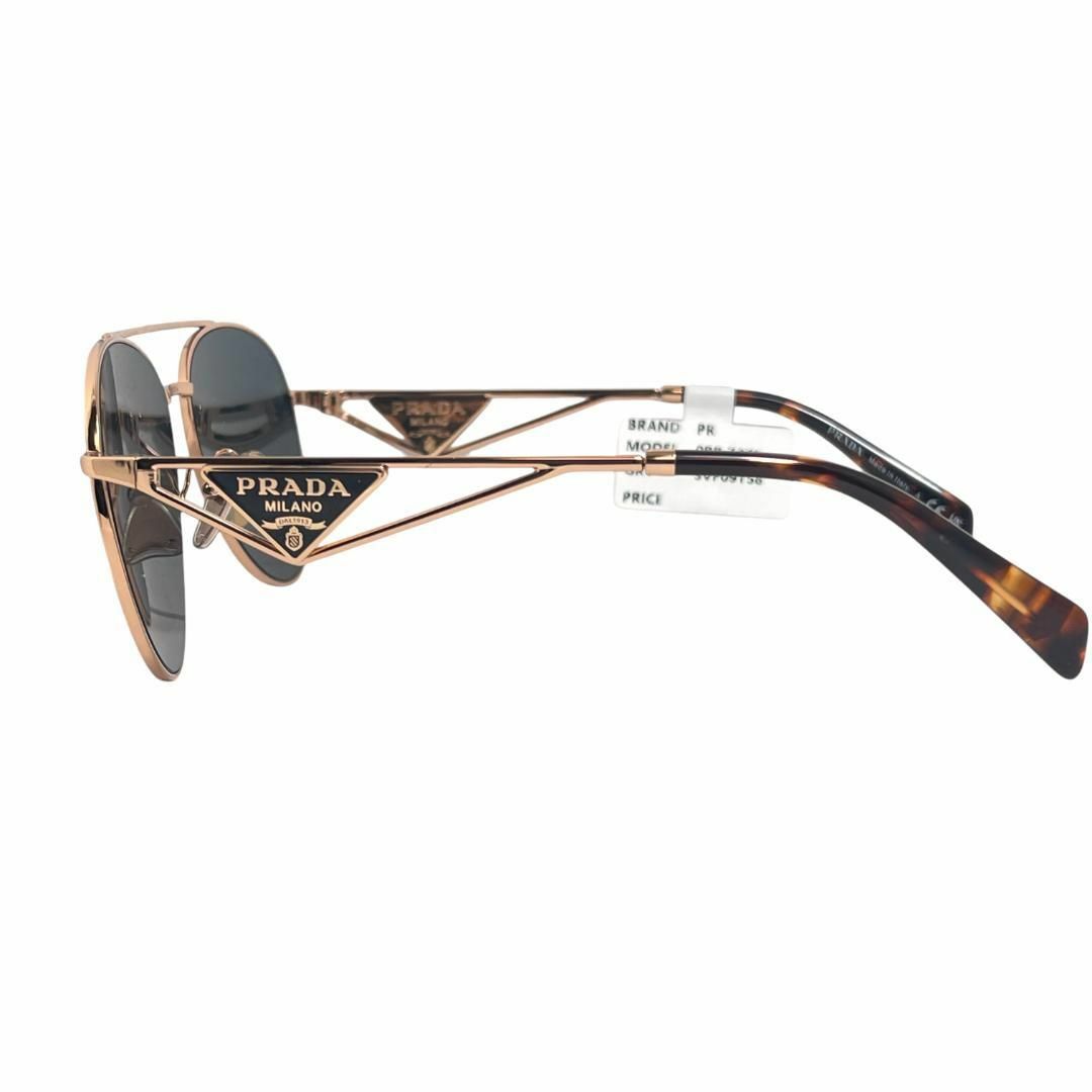 新品】PRADA プラダ サングラス ティアドロップ メタル 三角プレート 新品】PRADA プラダ サングラス ティアドロップ メタル 三角プレート
