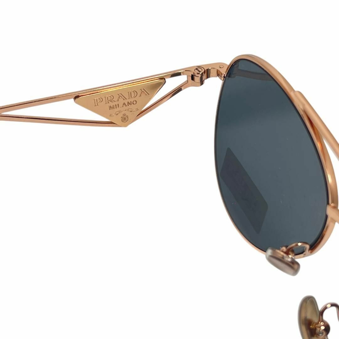 新品】PRADA プラダ サングラス ティアドロップ メタル 三角プレート 新品】PRADA プラダ サングラス ティアドロップ メタル 三角プレート
