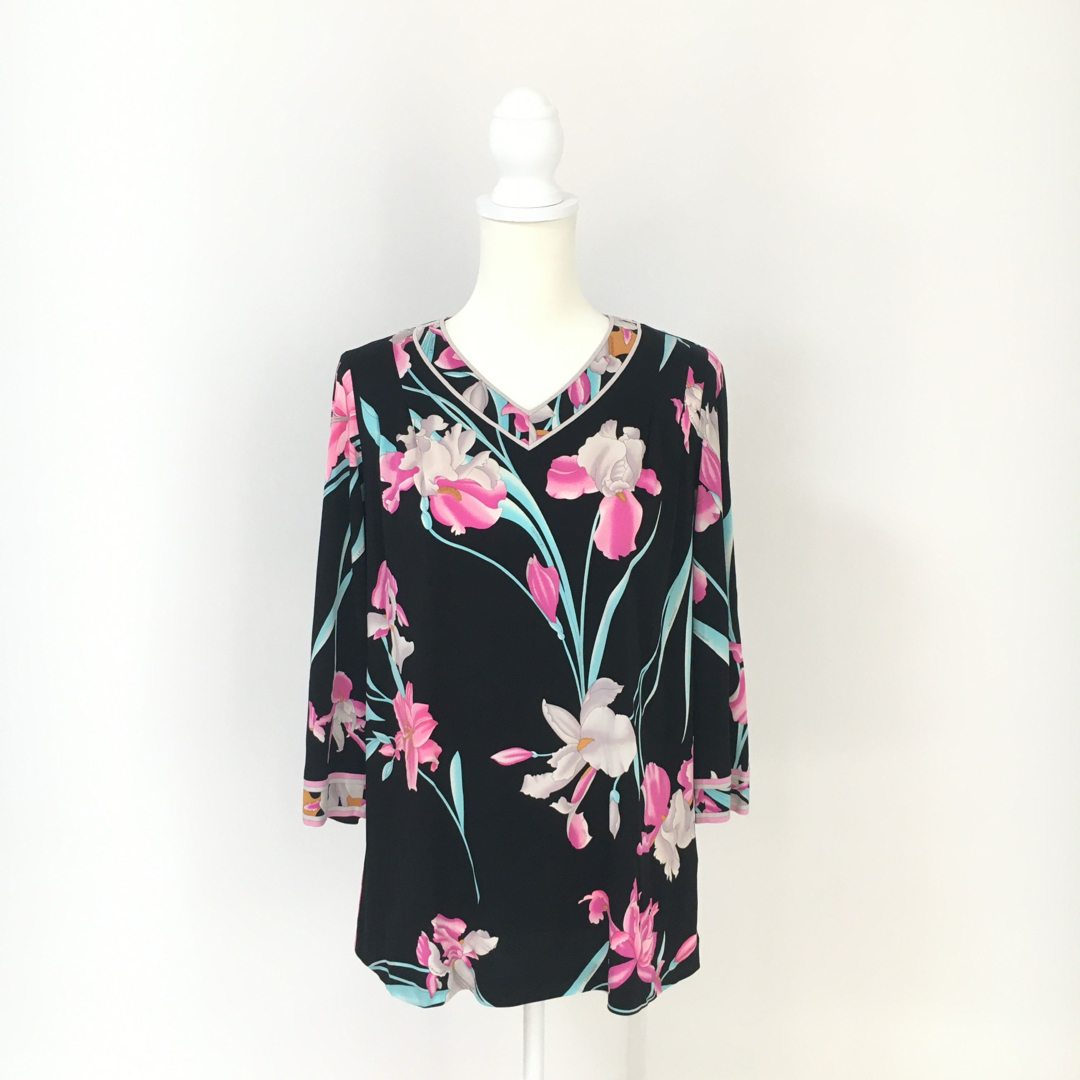 LEONARD - 近年美品 LEONARD レオナール カンカン チュニック 花 LEONARD - 近年美品 LEONARD レオナール カンカン チュニック 花