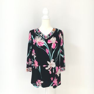 LEONARD - 近年美品 LEONARD レオナール カンカン チュニック 花 LEONARD - 近年美品 LEONARD レオナール カンカン チュニック 花
