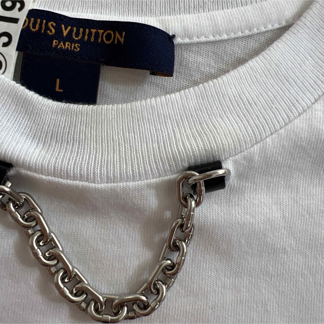 Louis Vuitton ロゴ Tシャツ Lサイズ ホワイト Louis Vuitton ロゴ Tシャツ Lサイズ ホワイト