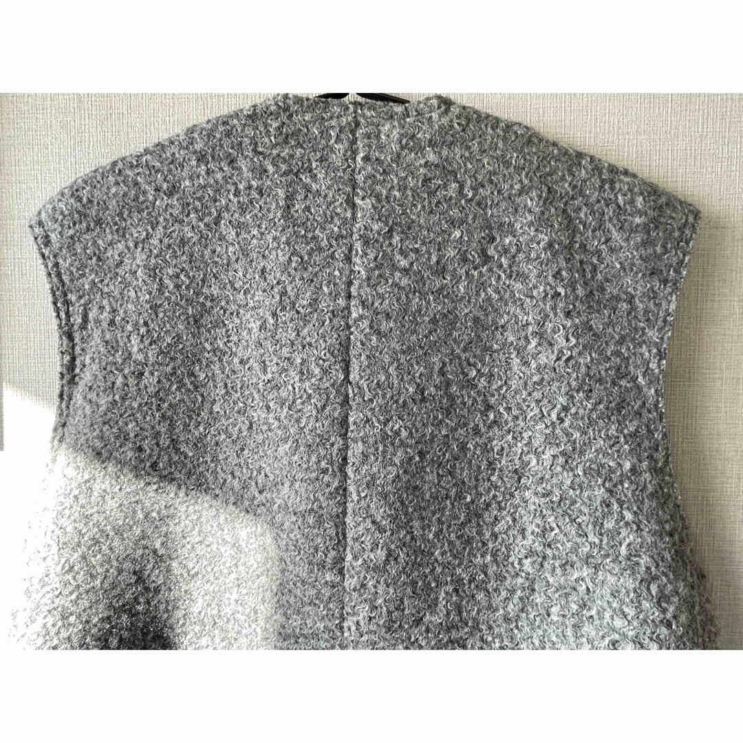 ZARA - ZARA ザラ ロングソフトベスト グレー ジレの通販 by C ZARA - ZARA ザラ ロングソフトベスト グレー ジレの通販 by C