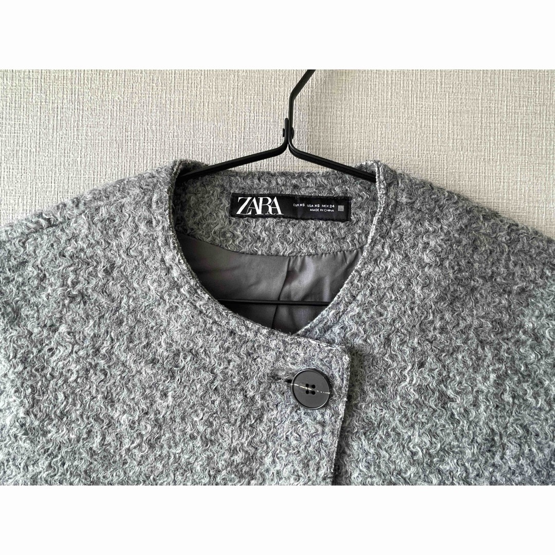 ZARA - ZARA ザラ ロングソフトベスト グレー ジレの通販 by C ZARA - ZARA ザラ ロングソフトベスト グレー ジレの通販 by C