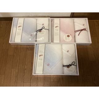 イマバリタオル(今治タオル)の今治タオル　watiro バスタオル・フェイスタオルセット　計3箱未開封・未使用(日用品/生活雑貨)